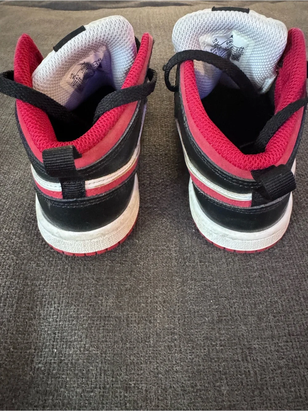 Kids' Black & White High-Top Sneakers with Pink Accents